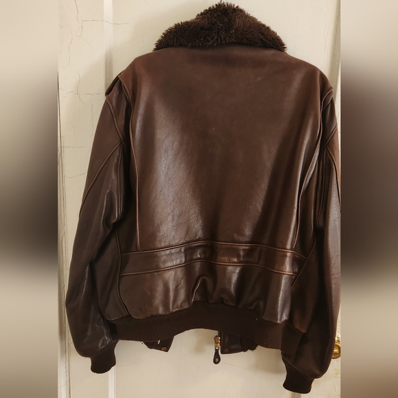 SCHOTT A-2 Naked Cowhide Leather Flight Jacket - Picture 2 of 4
